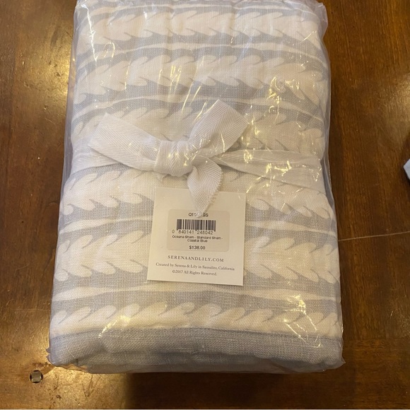 Serena and Lily Oceana Euro Sham Sky/light blue 1 - Picture 6 of 8